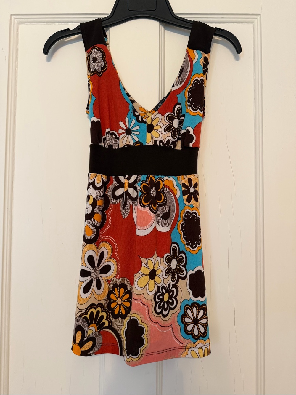 Anthropologie M Brand 70s Theme Womens Top